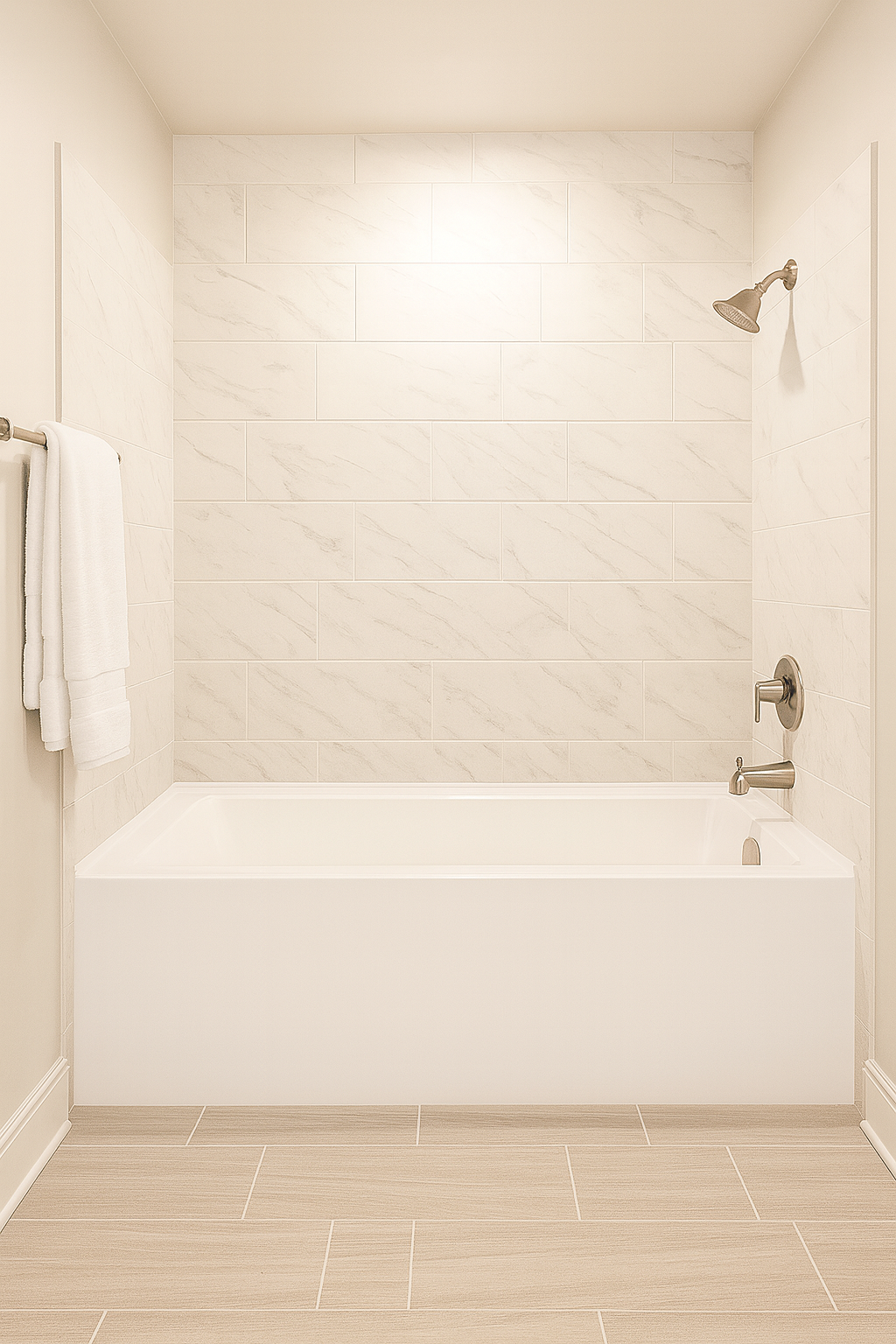Luxe 60 in. x 36 in. Acrylic Rectangular Apron Front Soaking Bathtub with Left/Right Drain in White