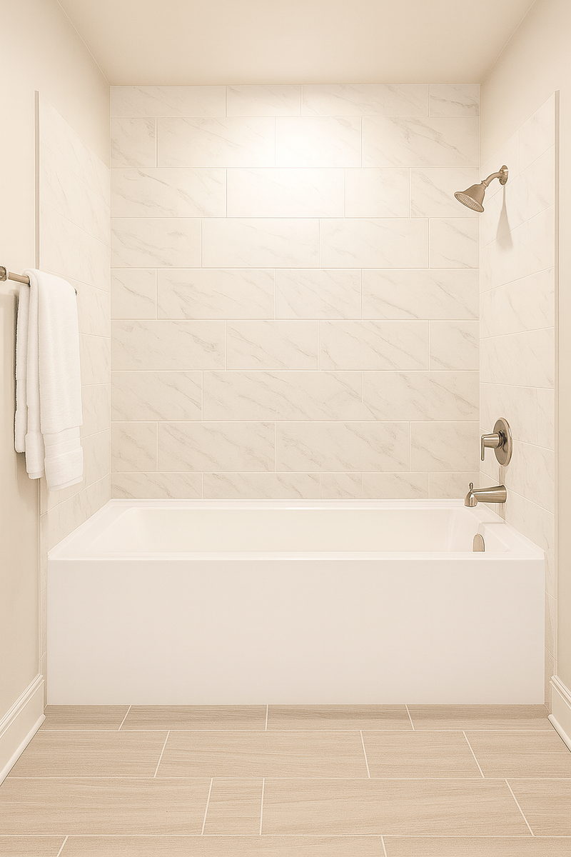 Luxe 60 in. x 36 in. Acrylic Rectangular Apron Front Soaking Bathtub with Left/Right Drain in White