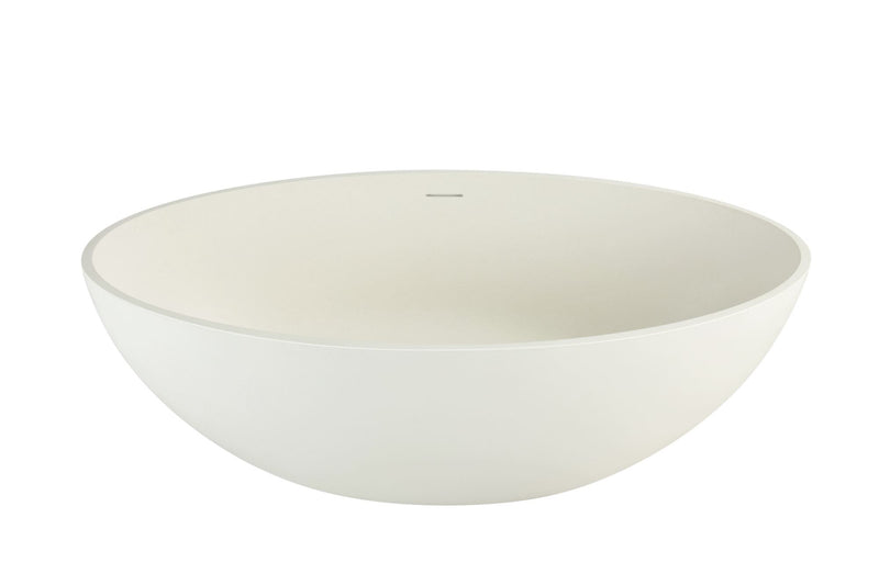 Aurora 67" x 33" Freestanding Soaking Solid Surface Bathtub