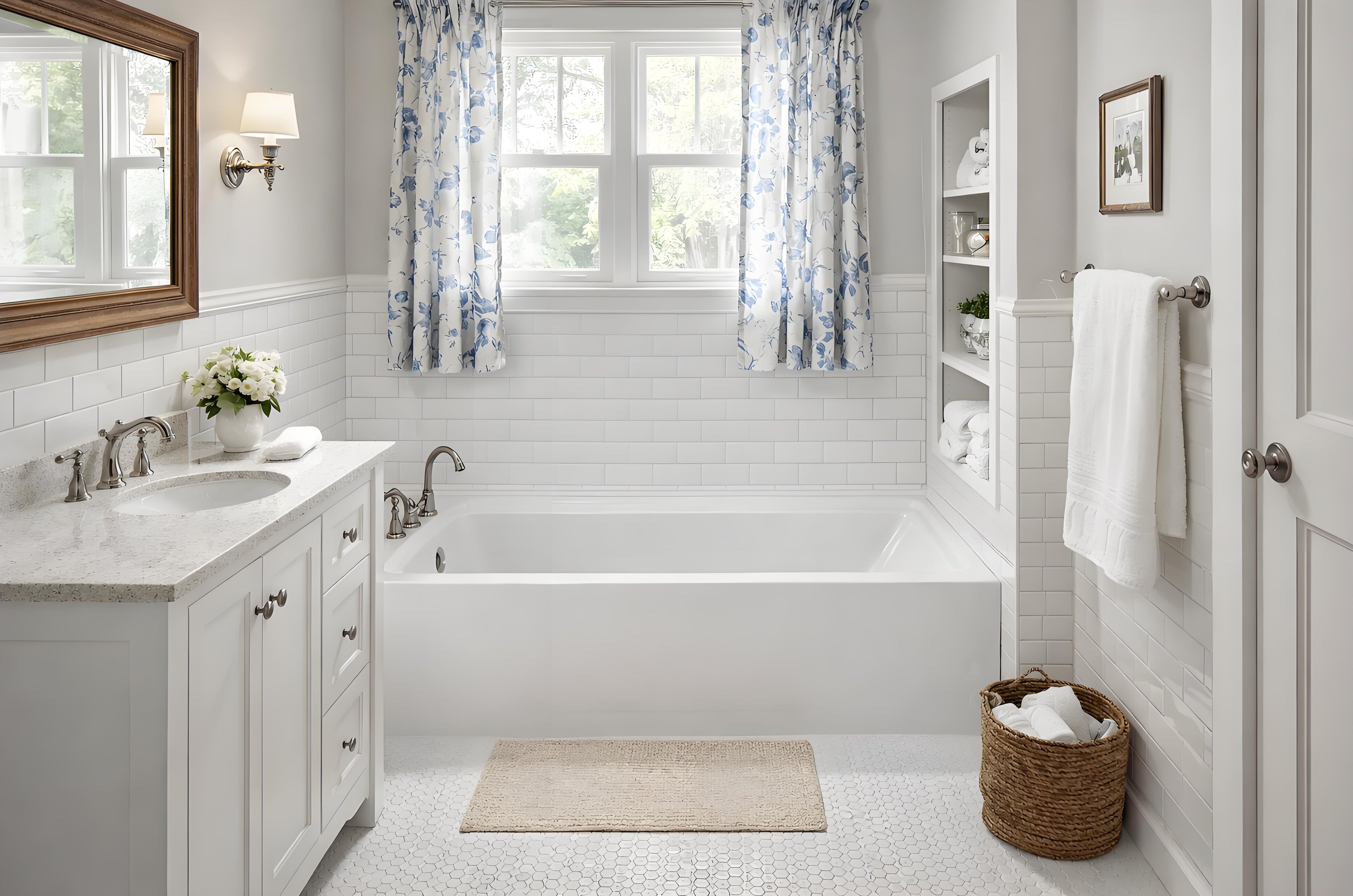 Oasis 60 in. x 32 in. Rectangular Apron Front Soaking Bathtub with Left/Right Drain in White, Anti-Slippery Flatbottom