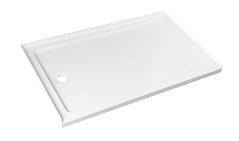 48/60 in. L x 32/36in. W Single Threshold Alcove Shower Pan Base with Left/Right/Center Drain, Anti Slippery