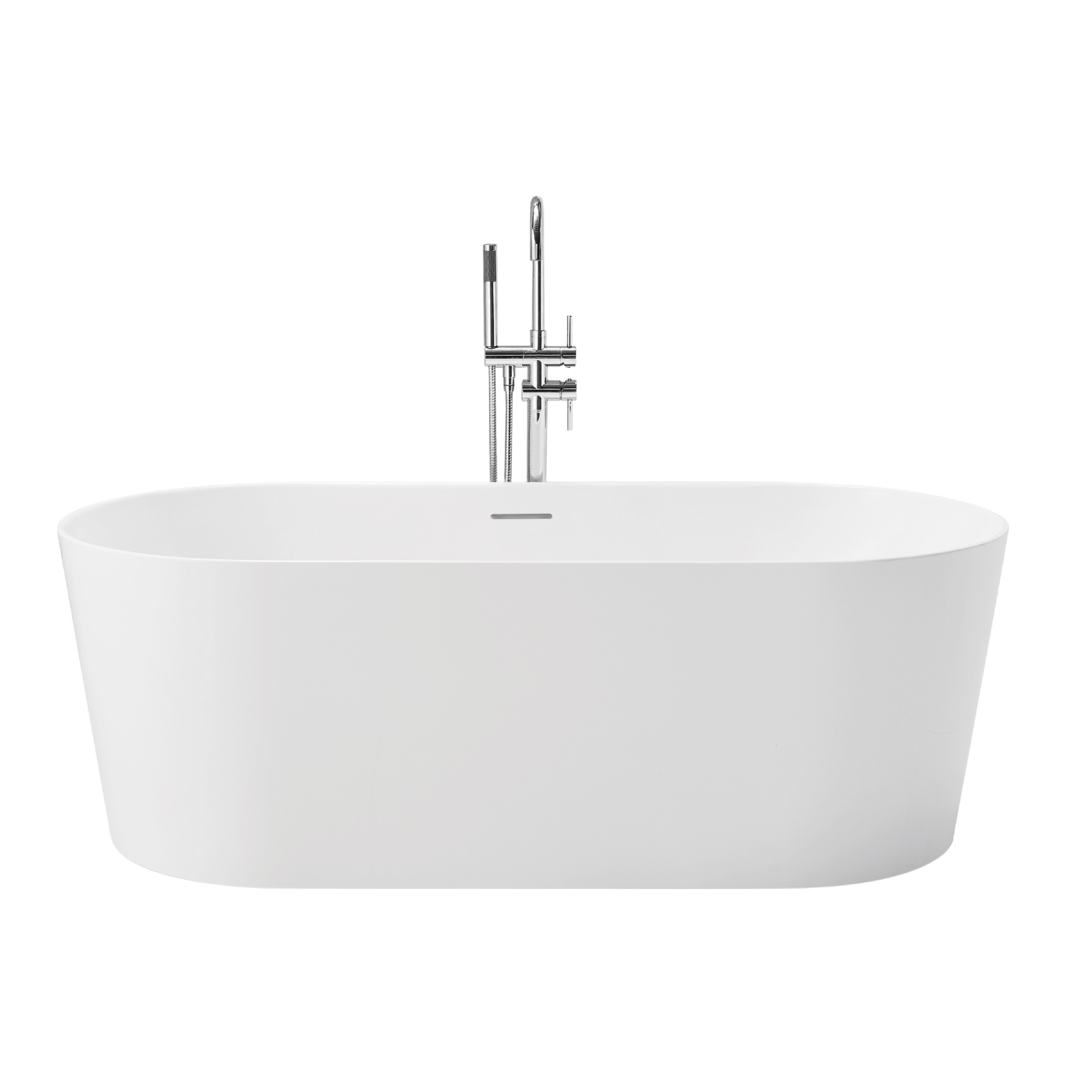 Sigma 67" x 32" Freestanding Soaking Acrylic Bathtub