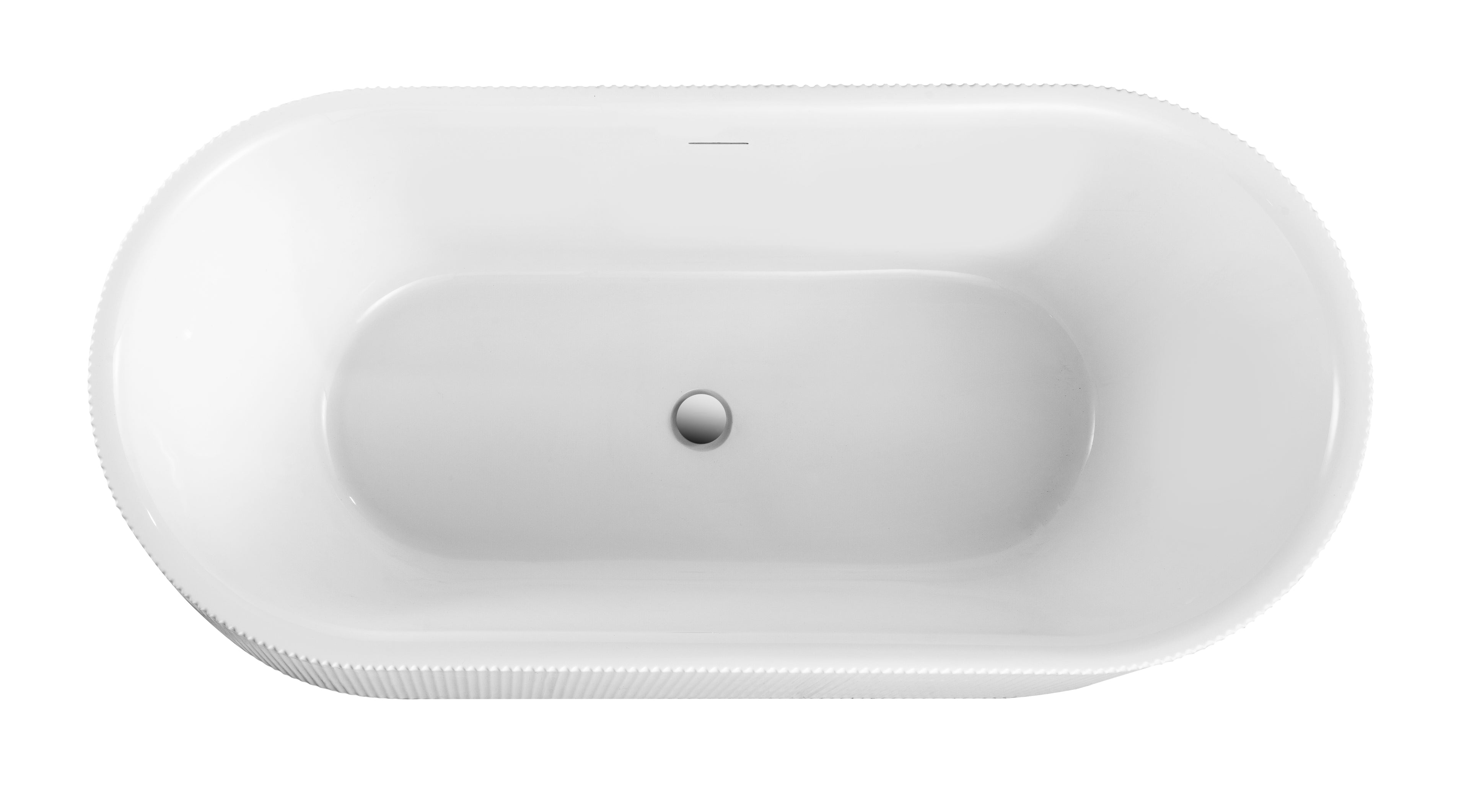 Alpha 67" x 32" Freestanding Soaking Acrylic Bathtub