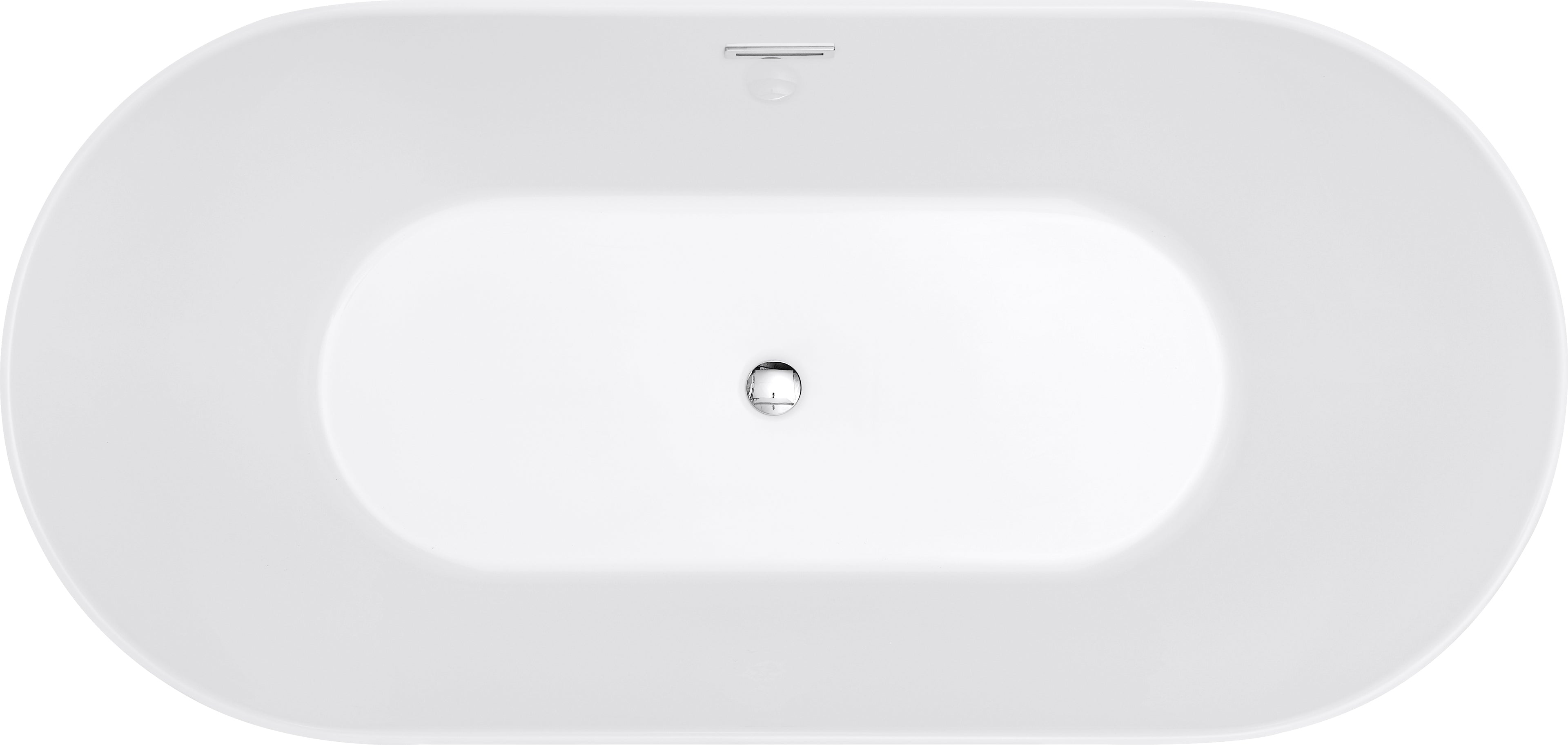 Sigma 67" x 32" Freestanding Soaking Acrylic Bathtub
