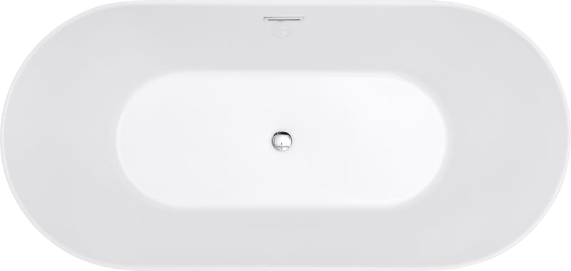 Sigma 67" x 32" Freestanding Soaking Acrylic Bathtub