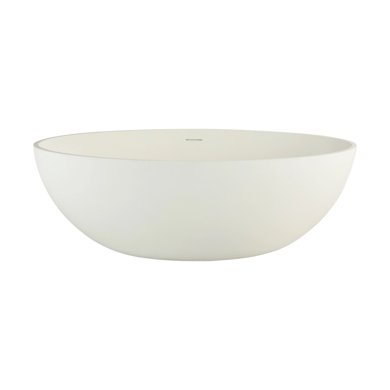 Aurora 67" x 33" Freestanding Soaking Solid Surface Bathtub