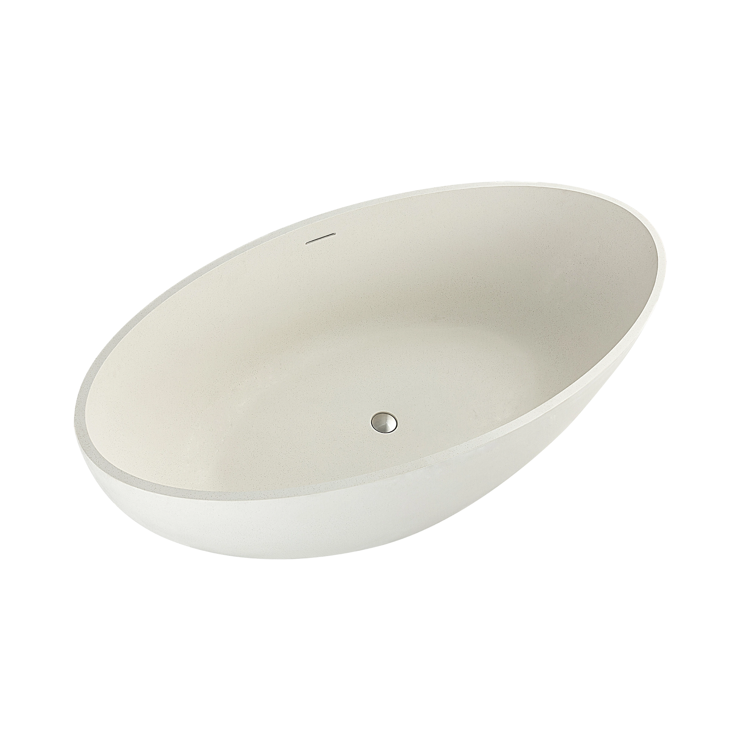 Aurora 67" x 33" Freestanding Soaking Solid Surface Bathtub