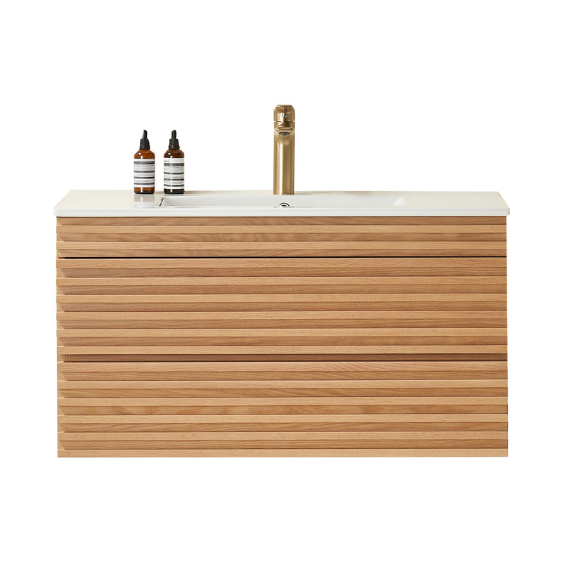 Vienna 30" Single Floating Single Basin Bathroom Cabinet