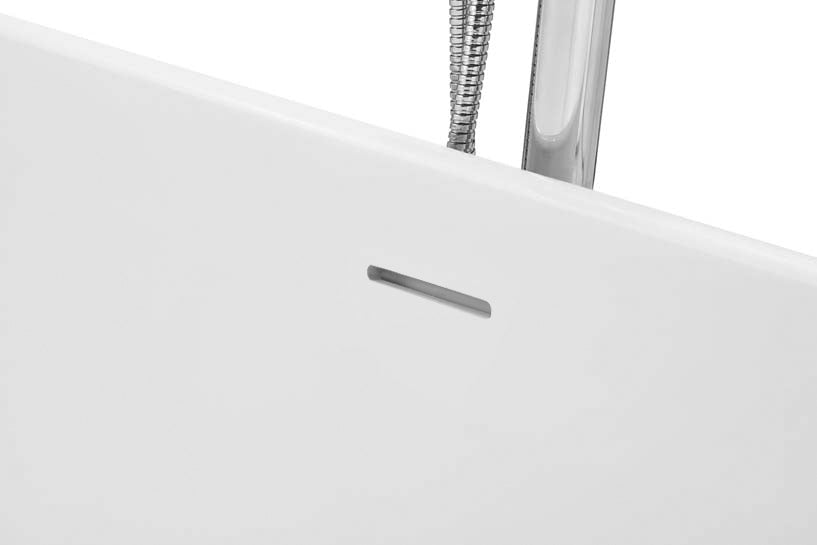 Sigma 67" x 32" Freestanding Soaking Acrylic Bathtub