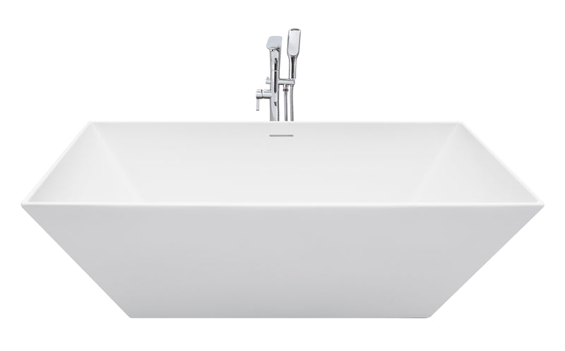 Winton 67" x 31" Freestanding Soaking Acrylic Bathtub