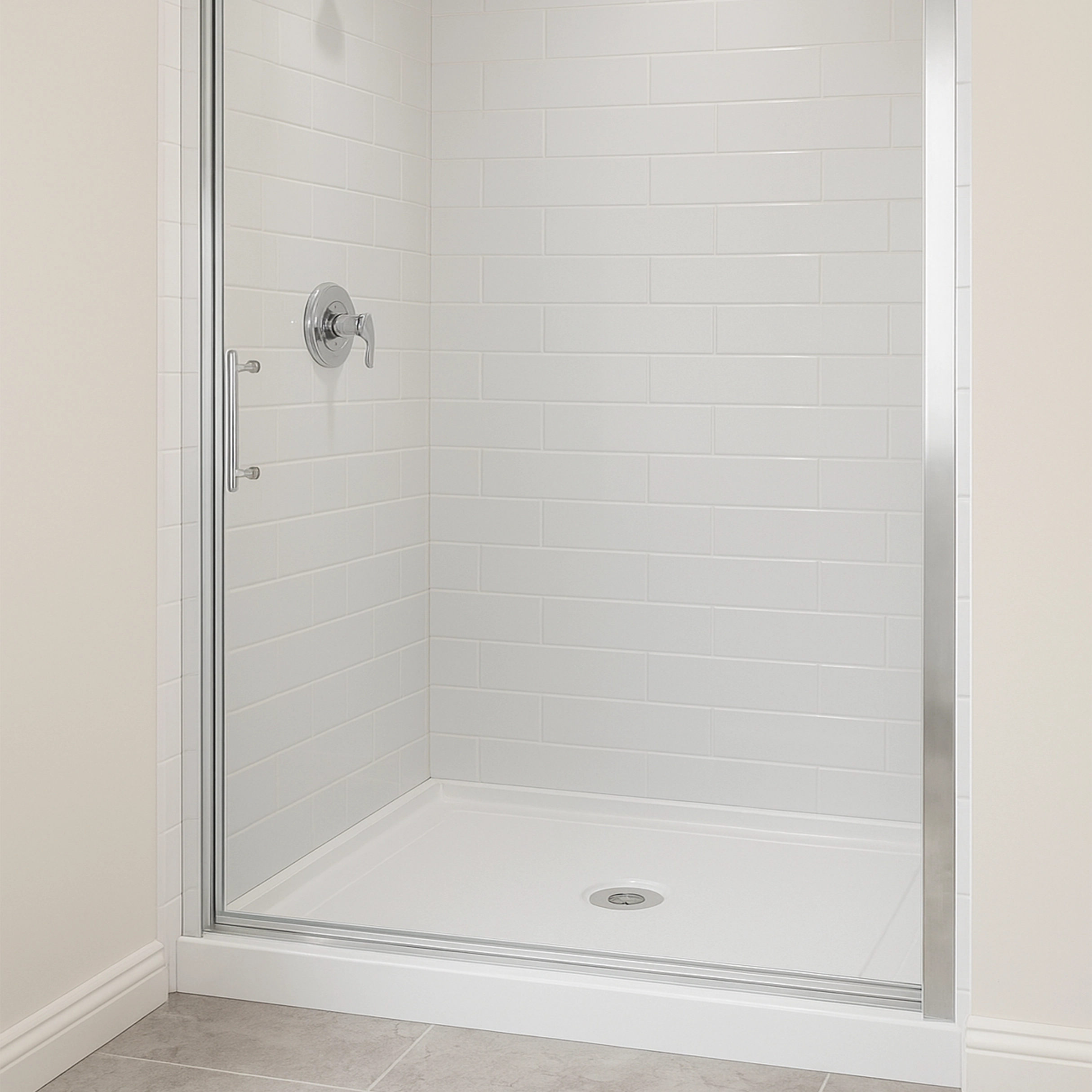 48/60 in. L x 32/36in. W Single Threshold Alcove Shower Pan Base with Left/Right/Center Drain, Anti Slippery