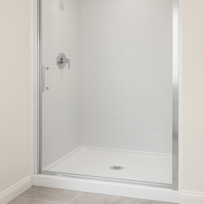 48/60 in. L x 32/36in. W Single Threshold Alcove Shower Pan Base with Left/Right/Center Drain, Anti Slippery
