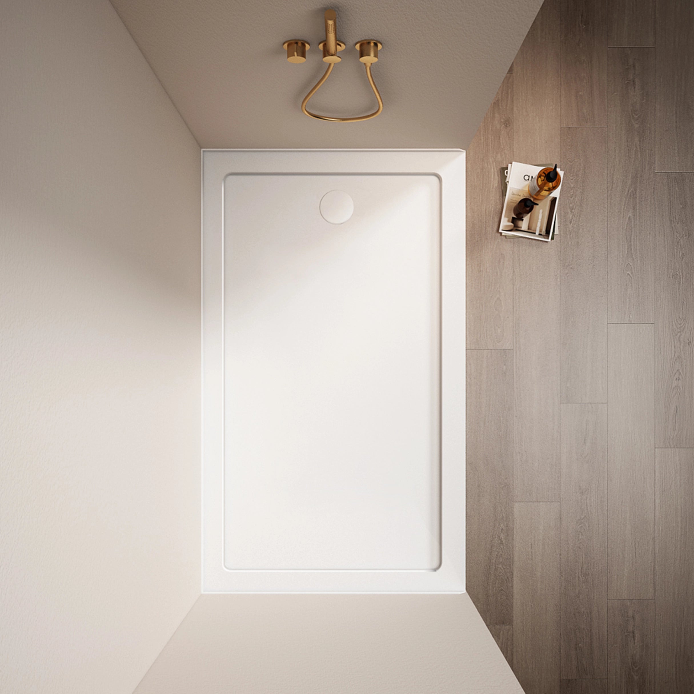48/60 in. L x 32/36in. W Single Threshold Alcove Shower Pan Base with Left/Right/Center Drain, Anti Slippery
