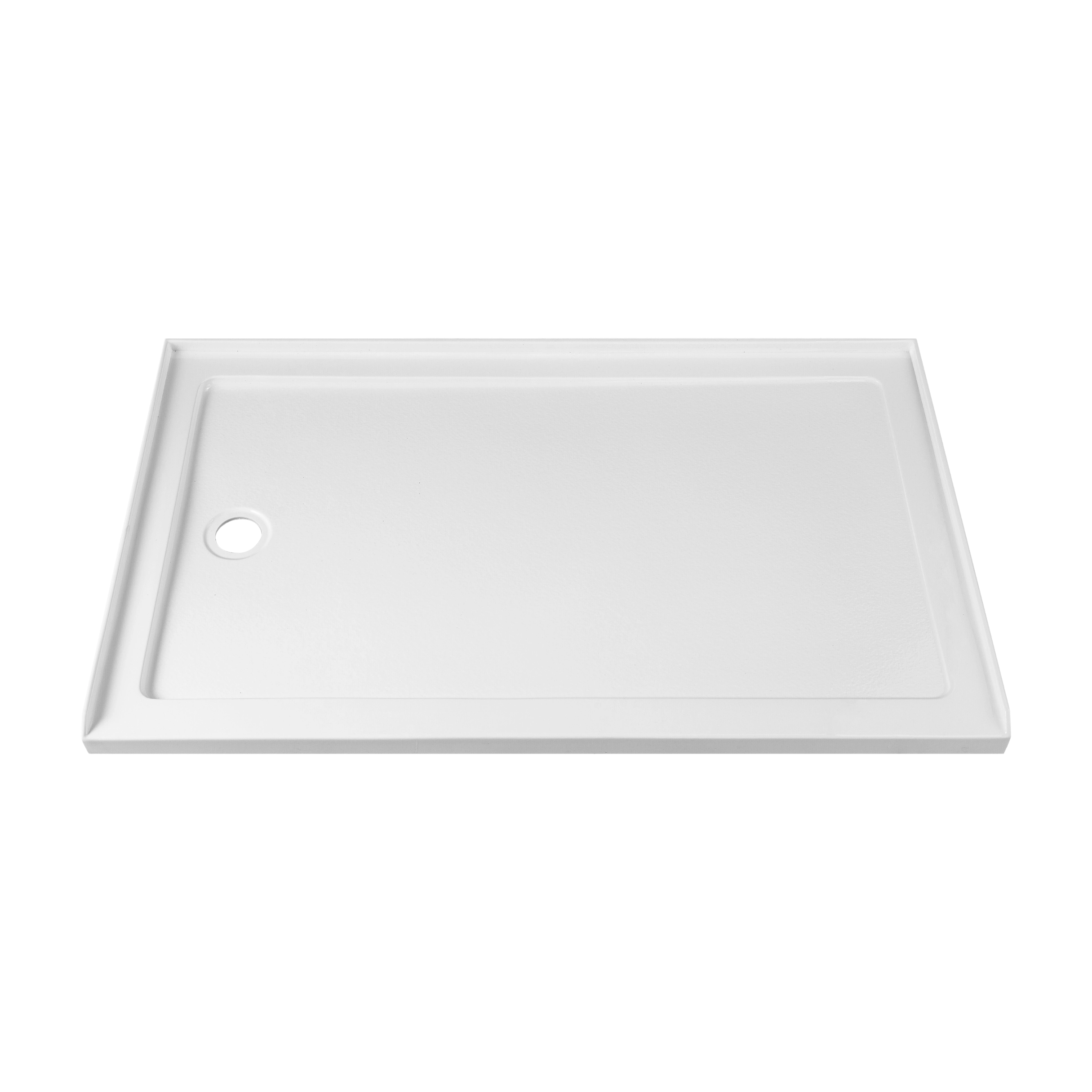 48/60 in. L x 32/36in. W Single Threshold Alcove Shower Pan Base with Left/Right/Center Drain, Anti Slippery