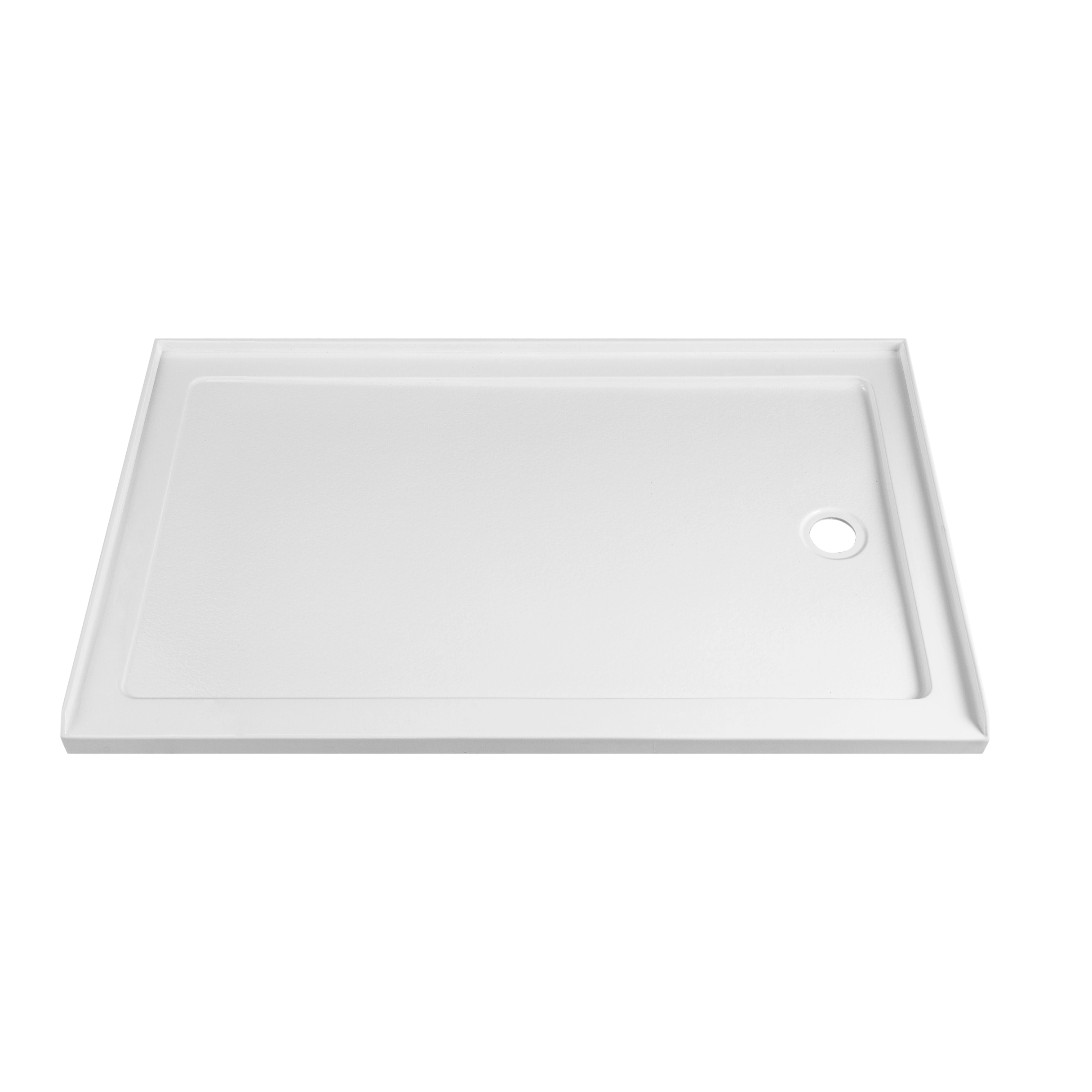 48/60 in. L x 32/36in. W Single Threshold Alcove Shower Pan Base with Left/Right/Center Drain, Anti Slippery