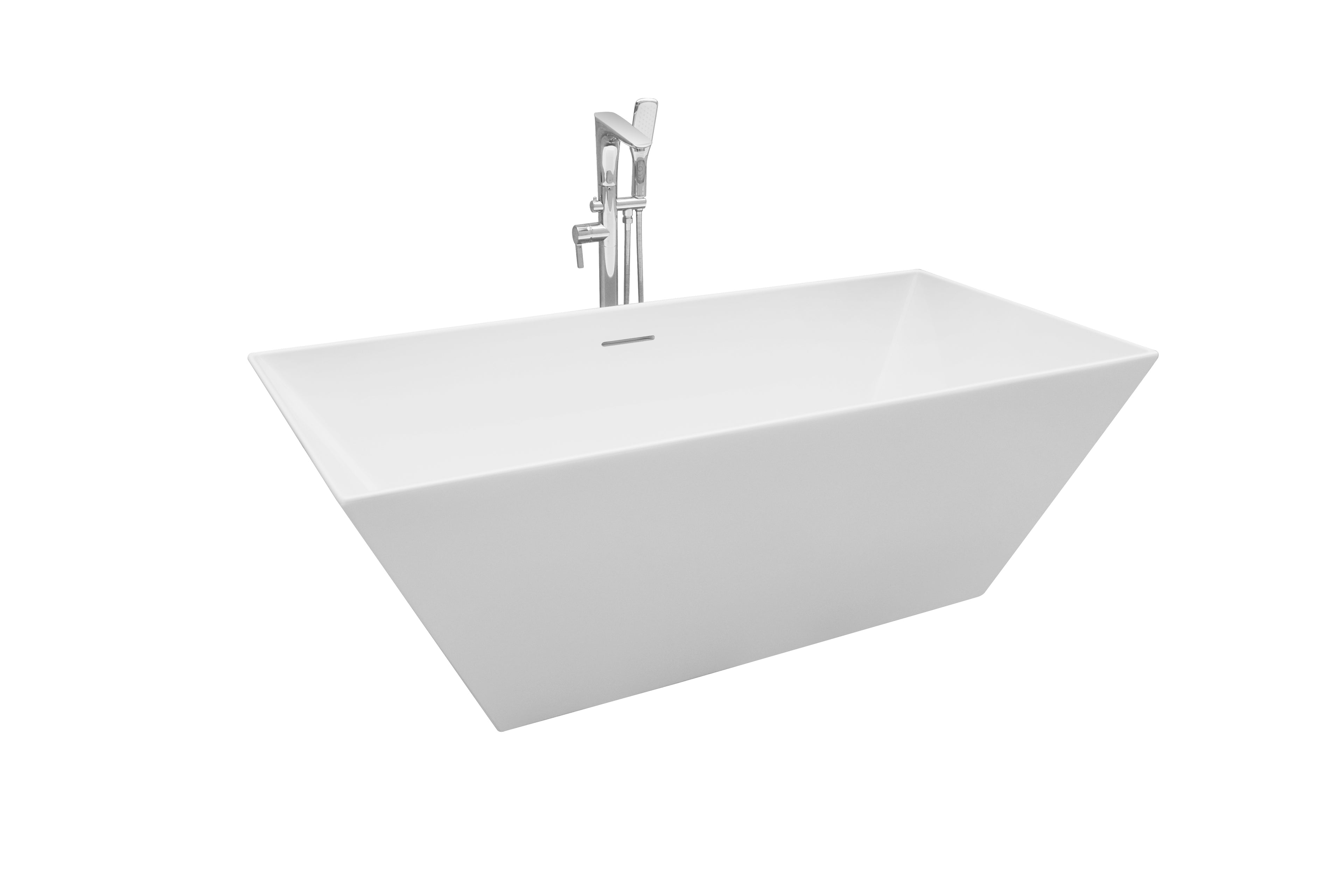 Winton 67" x 31" Freestanding Soaking Acrylic Bathtub