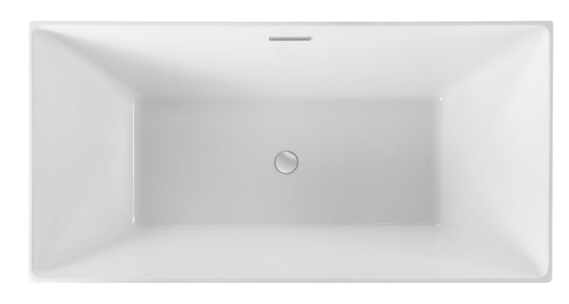 Winton 67" x 31" Freestanding Soaking Acrylic Bathtub