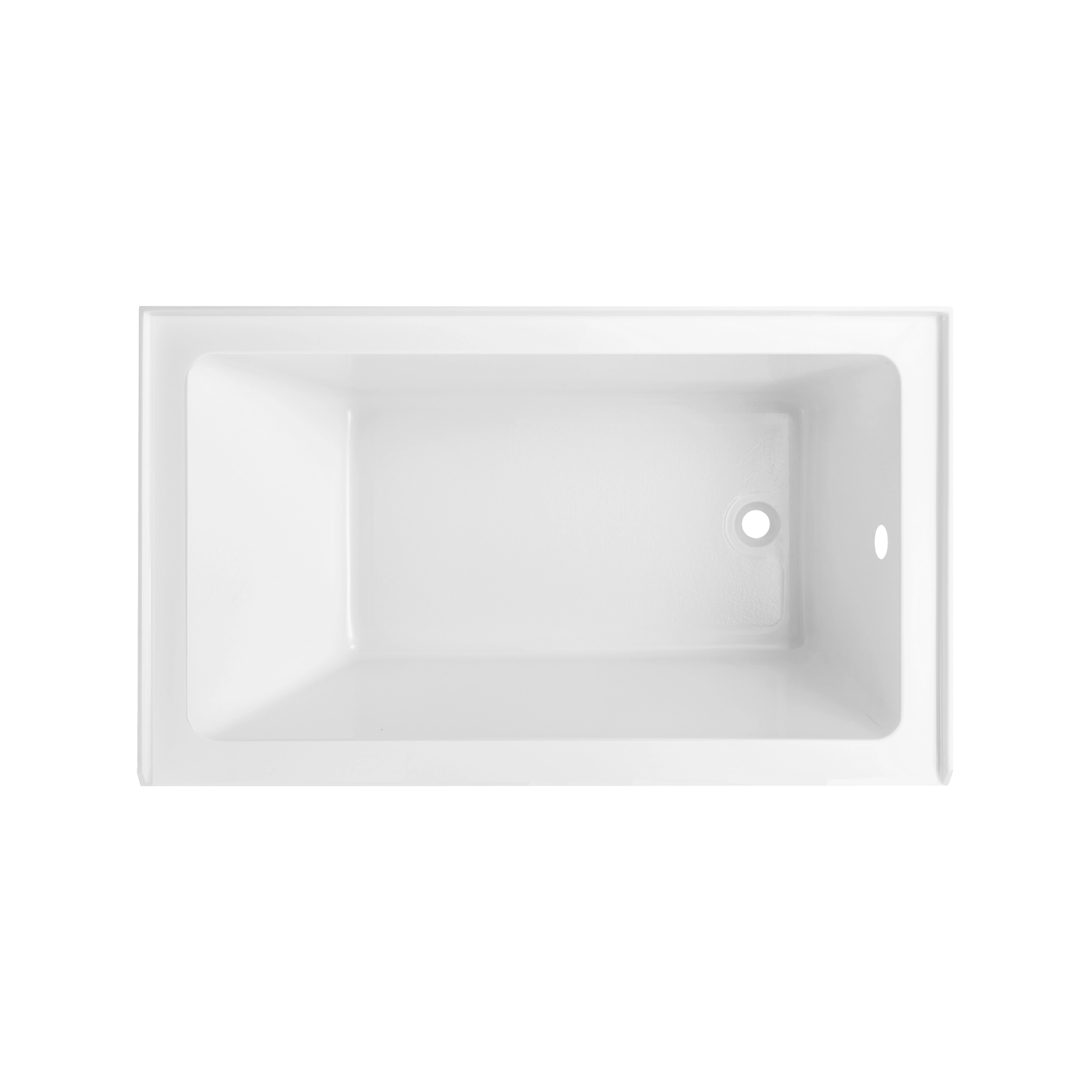 Velora 54 in. x 32 in. Alcove Acrylic Rectangular Apron Front Soaking Bathtub with Left/Right Drain